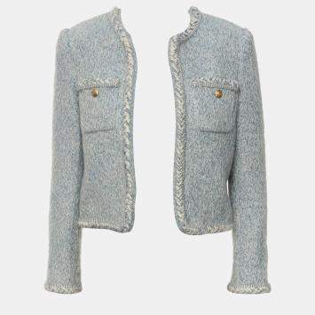 Pre Owned Celine Tweed Braided Jacket
