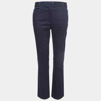 Pre Owned Celine Navy Blue Denim Straight Leg Jeans M Waist 30''