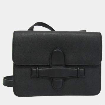 Pre Owned Celine Black Leather Symmetrical Shoulder Bag