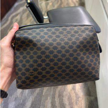 Pre Owned Celine Vintage Triomphe Toiletry Pouch