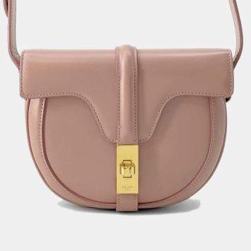 Pre Owned Celine  Pink Leather Small Busas 16 Shoulder Bag