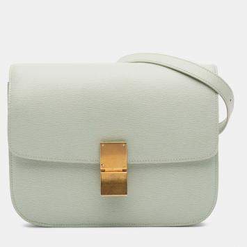 Celine Green Medium Calfskin Classic Box