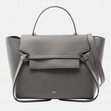 Celine Grey Mini Grained Calfskin Belt Bag