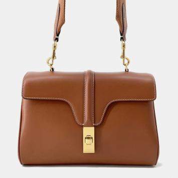 Celine Teen Soft 16 (Season) Shoulder Tan Calf Leather