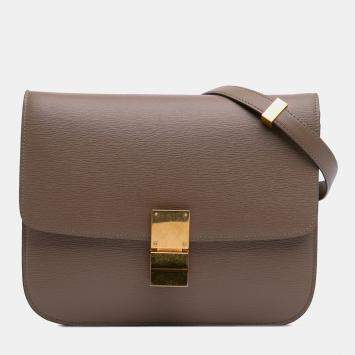 Celine Brown Medium Calfskin Classic Box