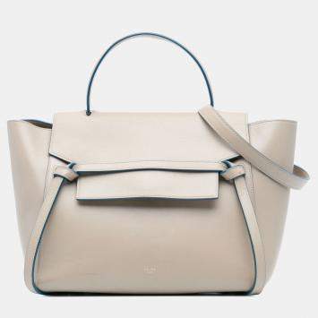 Pre Owned Celine Brown Mini Leather Belt Satchel