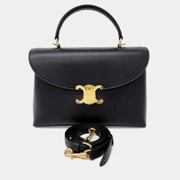 Pre Owned Celine Black Leather Nino Bag Medium