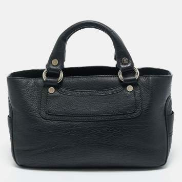 Pre Owned Celine Black Leather Boogie Tote