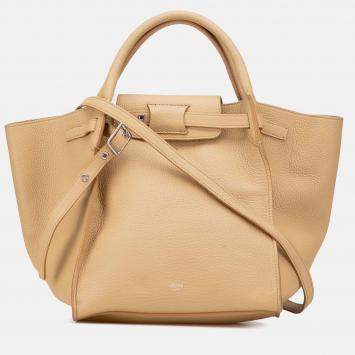 Pre Owned Celine Brown Small Leather Big Bag