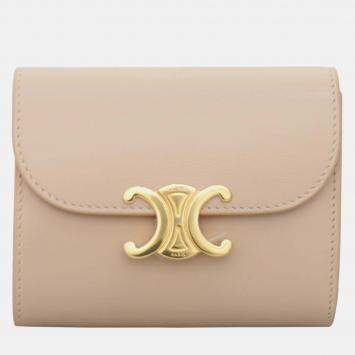 Pre Owned Celine Small Flap Wallet Triomphe Wallet