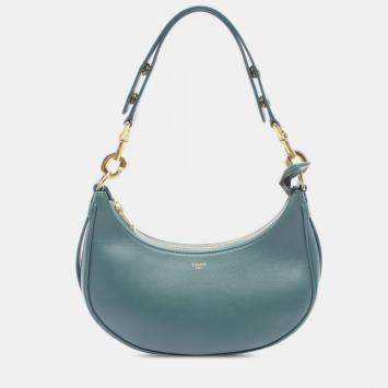 Pre Owned Celine Blue Medium Calfskin Ava Shoulder Bag
