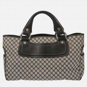 Pre Owned Celine Boogie Gray Canvas Macadam Tote Bag