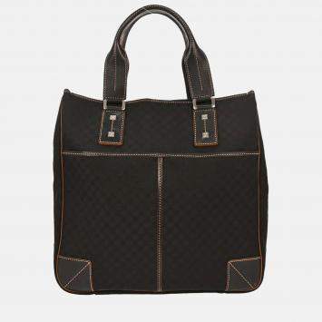 Pre Owned Celine Black Canvas, Leather Macadam Tote