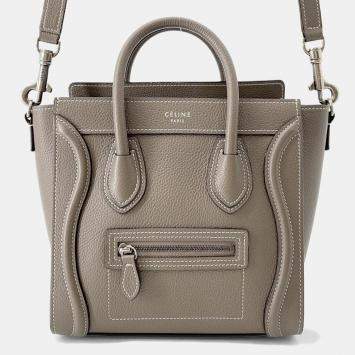 Pre Owned Celine Luggage Shopper Suri Leather Size Nano