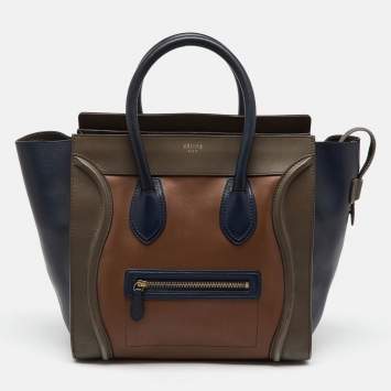 مملوكة مسبقًا Celine Multicolor Leather Mini Luggage Tote