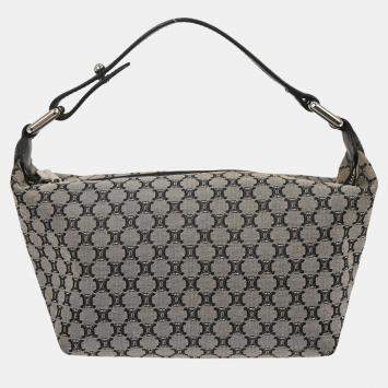 Pre Owned Celine Black Canvas Macadam Handbag