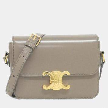 Pre Owned Celine Teen Triomphe Shoulder Bag