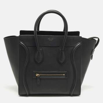 مملوكة مسبقًا Celine Luggage Mini Black Leather Tote