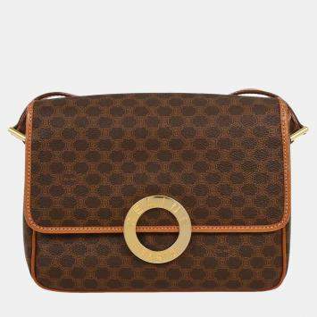 مملوكة مسبقًا Celine Brown Pvc Macadam Shoulder Bag