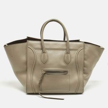 Pre Owned Celine Phantom Luggage Medium Leather Tote