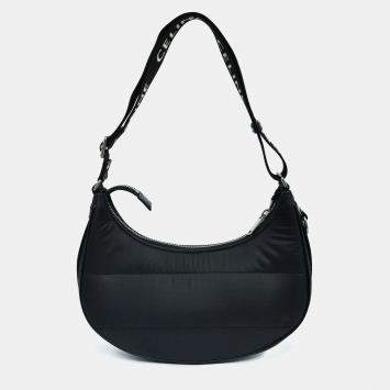Pre Owned Celine Black Nylon Ava Shoulder Bag