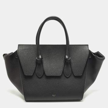 Pre Owned Celine Tie Mini Black Leather Tote