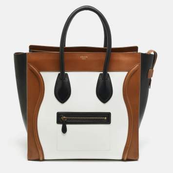 Pre Owned Celine Luggage Multicolor Leather Tote