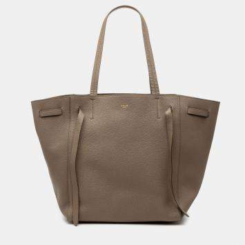 Pre Owned Celine Brown Small Leather Phantom Cabas Tote