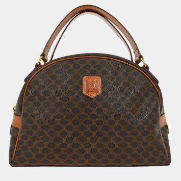 Pre Owned Celine Brown Macadam Handbag