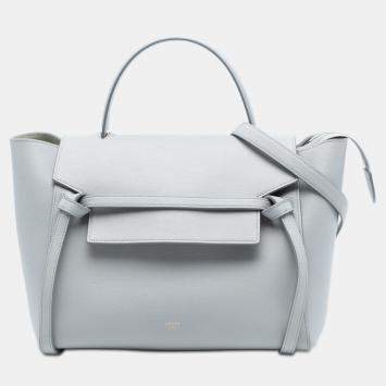 Pre Owned Celine Mini Grained Calfskin Belt Bag