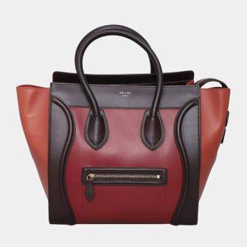 مملوكة مسبقًا Celine Tricolor Mini Luggage Bag