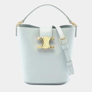 مملوكة مسبقًا حقيبة سيلين تريومف دلو لويز صغيرة جلد أزرق