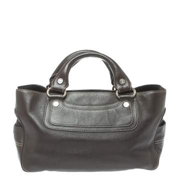 Pre Owned Celine Dark Brown Leather Boogie Tote