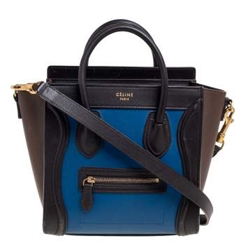 مملوكة مسبقًا Céline Multicolor Leather Nano Luggage Tote