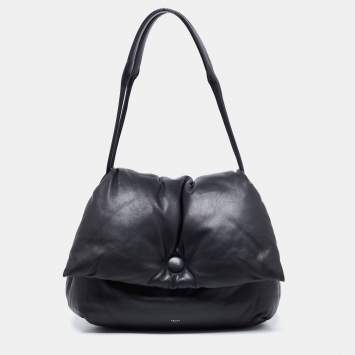 Pre Owned Celine Black Leather Pillow Shoulder Bag