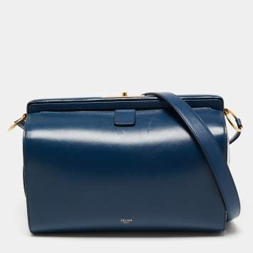 Pre Owned Celine Blue Leather Shoulder Bag