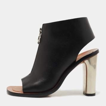 Pre Owned Celine Black Leather Bam Spartan Sandals Size 38