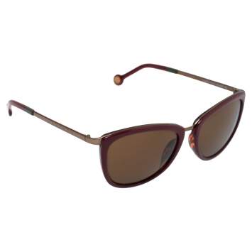 Pre Owned CH Carolina Herrera Burgundy/ Brown Gradient SHE046 