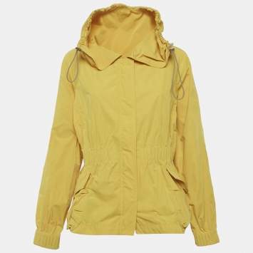 Pre Owned Carolina Herrera Yellow Synthetic Elasticated Jacket XL