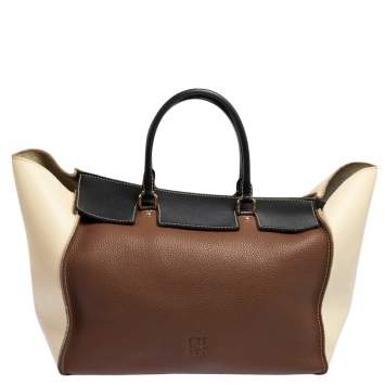 Pre Owned CH Carolina Herrera Multicolor Leather Vendome Tote
