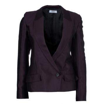 Pre Owned Chalayan Burgundy Sculpted Amaranth Jacket S