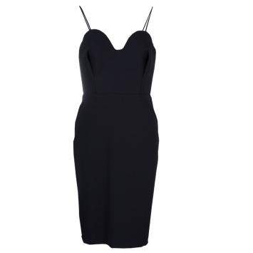 Pre Owned Chalayan Black Knit Noodle Strap Dress M