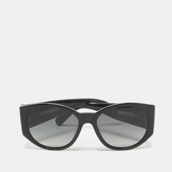 Pre Owned Chanel Black Gradient 5411 CC Oval Sunglasses