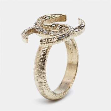 Chanel Gold Tone Bell & CC Charm Pendant