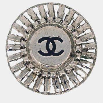 Pre Owned Chanel Silver Brooch Pin 