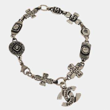 Pre Owned Chanel Silver Chain Bracelet