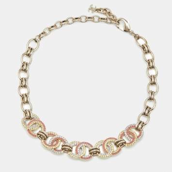 アクセサリー Chanel Gold Tone Bell & CC Charm Pendant Chanel Gold Tone Bell & CC Charm Pendant Necklace Chanel | TLC