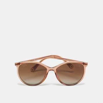 Pre Owned Chanel Bronze 5448 CC Polarized Cat Eye Sunglasses