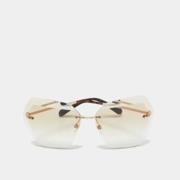 مملوكة مسبقًا نظارة شمسية شانيل باترفلاي 71180 بني متدرج