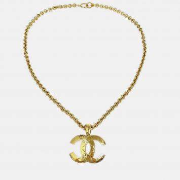Pre Owned Chanel Gold Chain Pendant Necklace